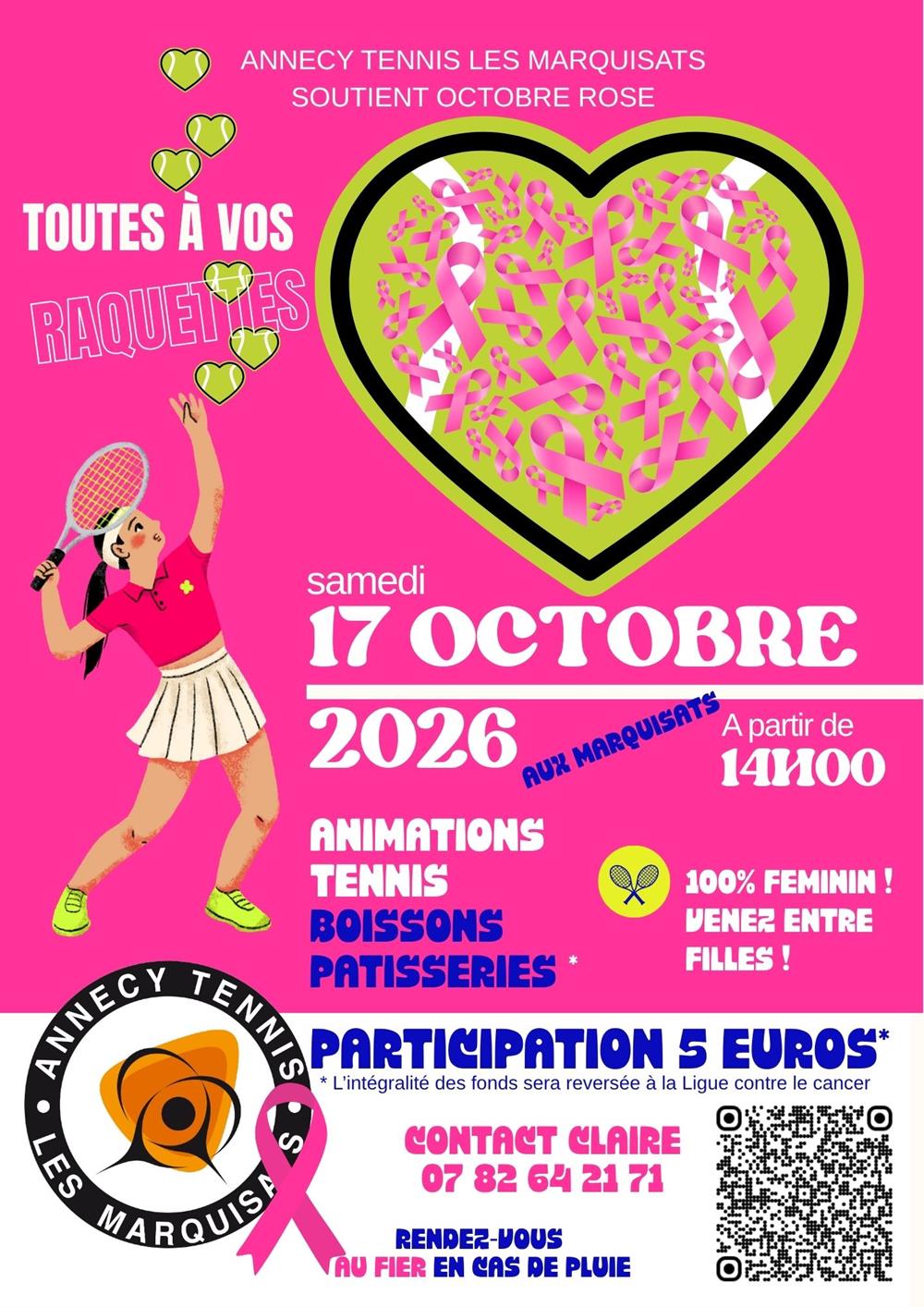 octobre rose TENNIS