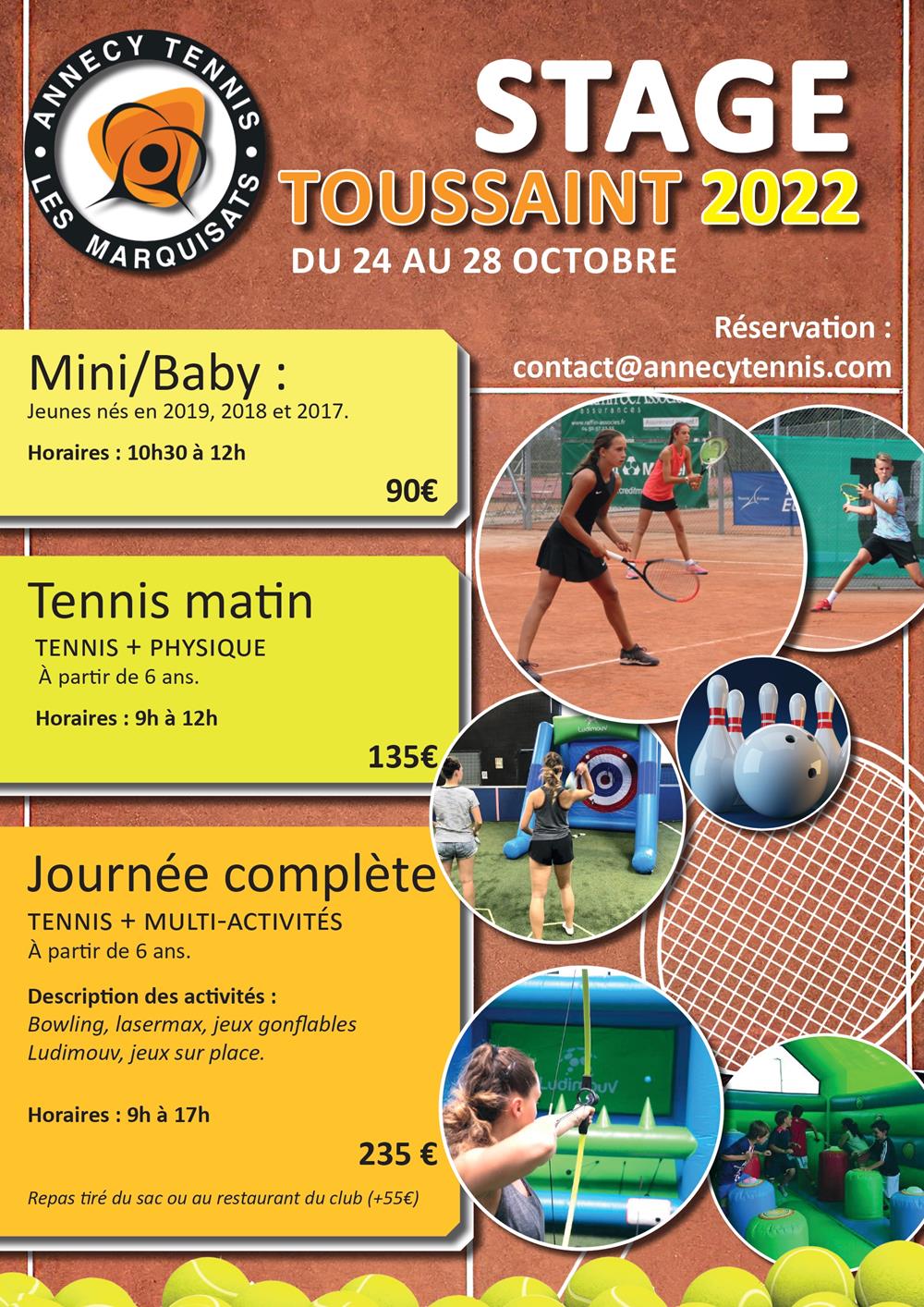 Stage de la Toussaint 2022