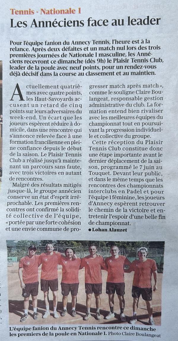Les annéciens face au leader