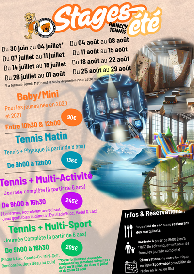 Stages d’été